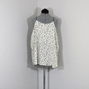 NWOT 2020Ave Cream & Black Leopard Animal Print Tank Top Size 3X